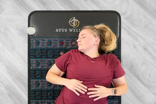 Ayus Wellness Infrared and Red Light PEMF Therapy Mat - Heating - Crystal Healing - Negative Ions