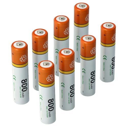 vhbw 8X Batterie AAA Micro Compatible avec Metz Mecablitz 15 MS-1 Digital Flash d'appareil Photo...