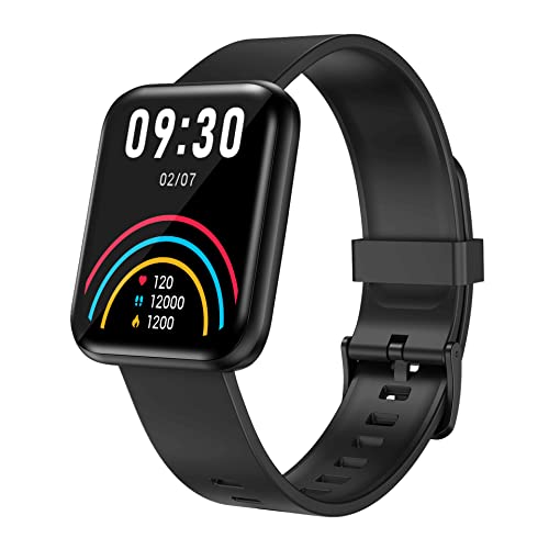 Lenovo Smartwatch E1 MAX con Monitor de Temperatura, oxígeno Presión Arterial y aplicación Sport App. Adecuado para Android e iOS, con Posibilidad de Conexión a Apple Health, Negro, 240 x 280 mm,