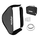 Godox Softbox 60cm x 60cm Portable Collapsible Softbox with Quick Release Bowens Mount Speedring Adapter for Studio Photography - 24