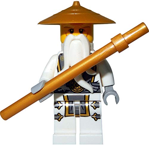 Ninjago: Master Sensei WU Ninja Dragon Minifigure with Battle Staff - Lego - Immagine 1