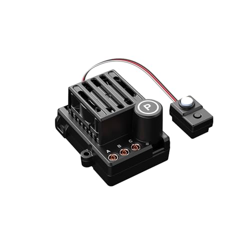 HYPER GO E45P RC Car Accessories Brushless Motor Electric Speed Controller 45A Smart 2S/3S ESC with Heatsink, Radio Control Vehicle Speed Controls for...