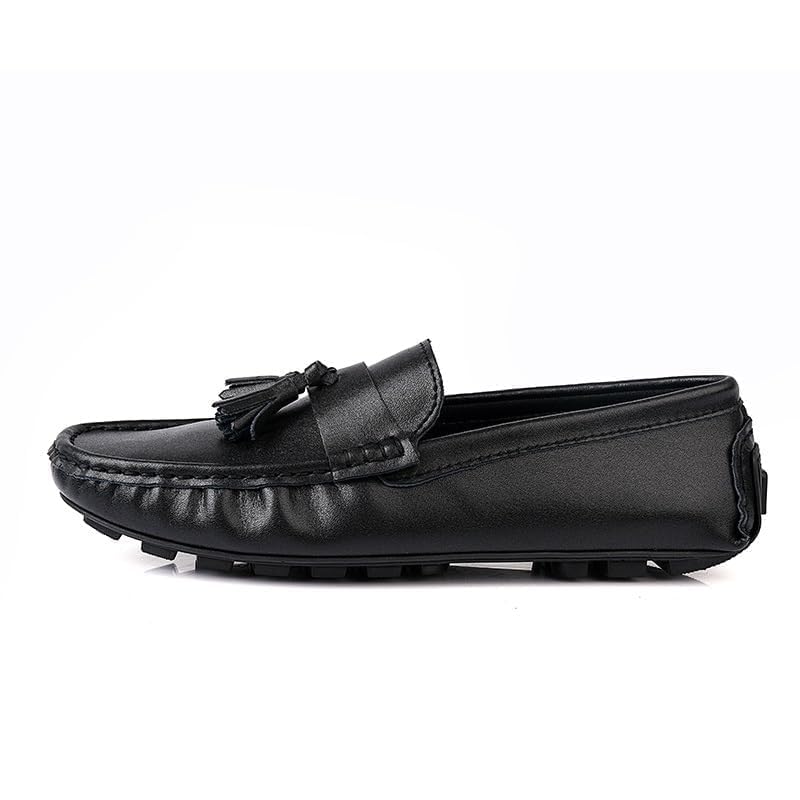 Loafers for Men Round Toe with Tassel Faux Leather Driving Loafers Slip Resistant Comfortable Lightweight Outdoor Slip-on2