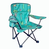OLPRO Kids Camping Chair – Lightweight Foldable Childrens Camping Chair for Outdoors, Beach, Garden or Festivals – Toddler & Kids Folding Furniture with Carry Bag – Jungle Pattern