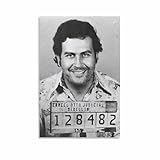 Pablo Escobar Wanted Poster Pablo Escobar Headshot Wall Decoration (5) Canvas Painting Posters And Prints Wall Art for Living Room Bedroom Decor 16x24inch(40x60cm) Unframe-style