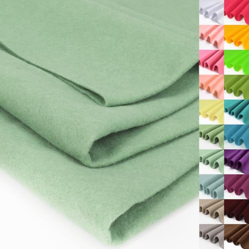 Image of XSEINO Soft Felt Fabric, Large Single Piece, 36x72 Inch, 1.4mm Thick Mint Green Nonwoven Felt for DIY Crafts, Sewing and Patchwork