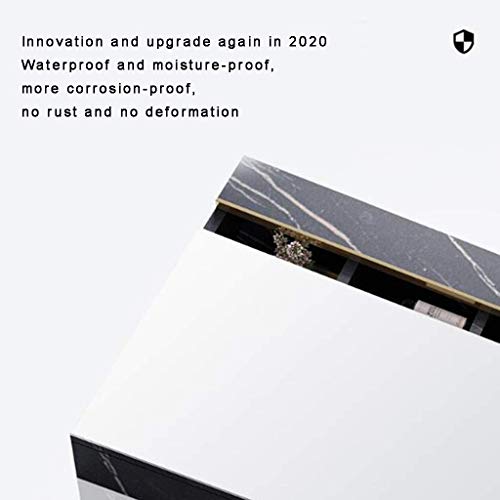 Kmmk Wall-Mounted Mirror,Mirror Cabinets Stainless Steel New Mirror Box Bathroom Wall-Mounted Hotel Bathroom With Mirror,Blue,751265Cm #TOP3