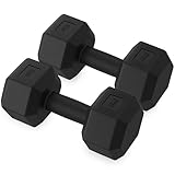 ZENO Dumbbells Pair 8KG | Weights Dumbbells Set | Plastic Dumbbell Pair | Hex Dumbbell For Strength Training, Home Training & Gym | Weights Set | Anti Slip & Anti Roll | 2 X 4KG