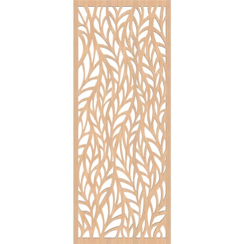 Image of Ortonville Decorative Pierced Fretwork Wood Wall Panels, 11 3 /8 inchW x 29 3 /8 inchH x 1 /4 inchT, Hickory