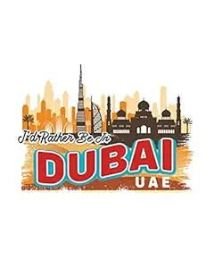TC The Customizers Set of 1 Dubai UAE Printed Fridge Magnet Set | Magnet for Fridge Decoration | Fridge Magnets Refrigerator Stylish Set Kitchen | Funny Fridge Magnets
