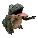 Frog Cast Iron Mechanical Coin Bank with Painted Antique Finish (5.5" x 4.5")