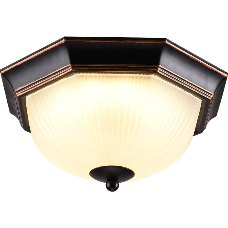 Plafonnier LED 12W à intensité variable trois couleurs en verre