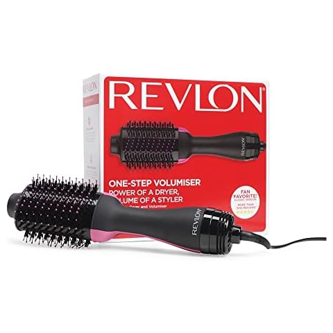 Revlon Salon One- Step Volumizer para cabello medio a largo (herramienta de peinado 2 en 1, secador y moldeador, TECNOLOGÍA IÓNICA, revestimiento de turmalina cerámica), RVDR5222. Enchufe británico Cover