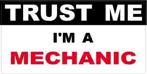 3 - Mechanic Trust Me Tool Box Hard Hat Helmet Sticker H455