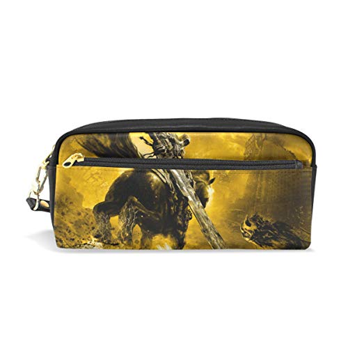 Simpatico astuccio per scuola Forniture per ufficio Trucco Sacchetto cosmetico Borsa portamonete Cavalli Spade non morti