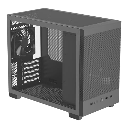 Image of Rosewill Micro ATX Mini Tower PC Case with Pre-Installed 400W Power Supply | Temper Glass Side Panel | 240mm & 280mm Radiator Support | 1 x USB 2.0 | 2 x USB 3.0 | 1 x 120mm PWM Rear Fan | FBM-Z2-400