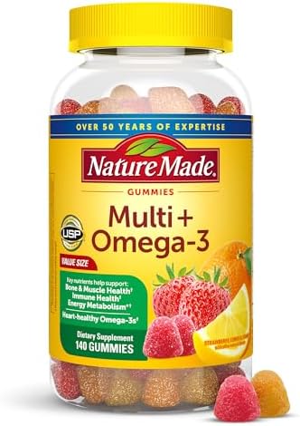 Nature Made Multivitamin + Omega-3, Multivitamin Gummies for Wome...