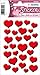 Produktbild HERMA 3254 Love Liebe Sticker "Rote Herzen" selbstklebende Aufkleber mit Liebes-Motiven zum Valentinstag, Hochzeit, Basteln, Scrapbooking oder als Geschenk, 26 Deko-Sticker
