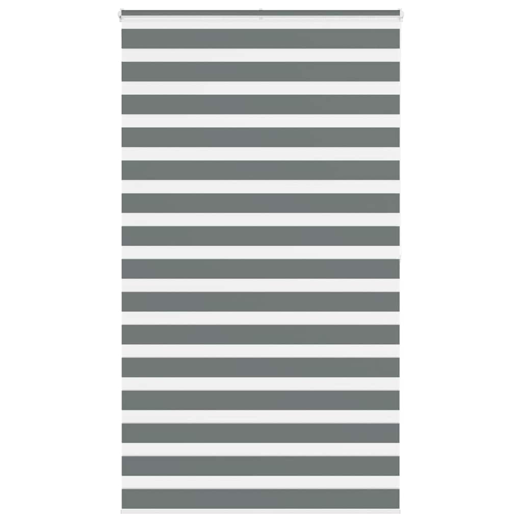 Store zèbre gris foncé 125x200 cm en polyester pour fenêtres modernes