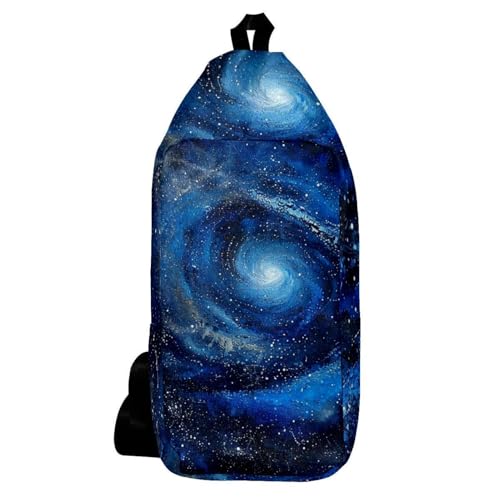 Sac à dos à bandoulière bleu contre l'encombrement en randonnée active