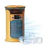 🧊【7 couleurs réglables pour une ambiance relaxante】Cette veilleuse agréable pour les yeux est réglable et combine climatisation et éclairage, le tout dans un seul appareil compact. Idéal pour une soirée relaxante à la maison ou au camping