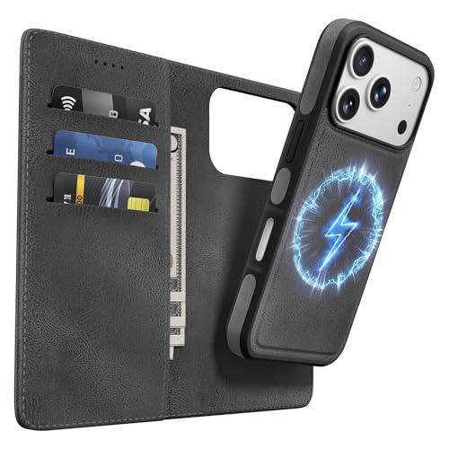 Coque iPhone 17 Pro compatible charge sans fil étui anti-chocs cuir