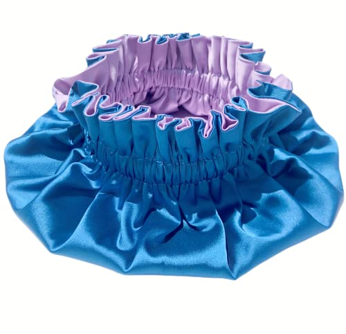 Image of AKISS Baby Infant Newborn Toddler Satin Silk Hair Bonnet for Baby Girl Boy Sleeping Kids Cap Hat