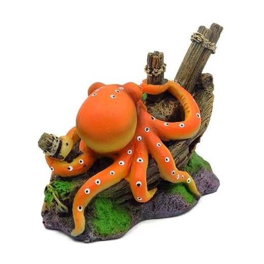 Intricate Octopus Decoration for Aquariums