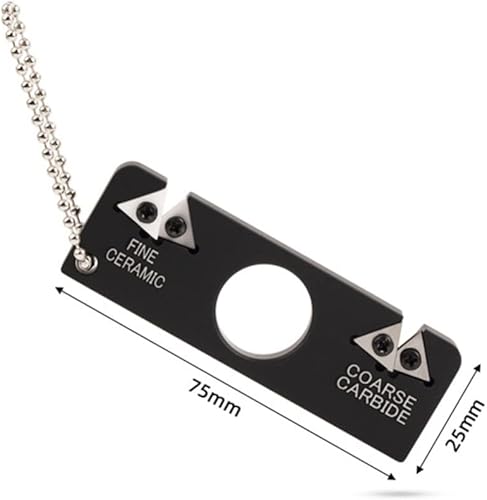 Miniatura 2 de Mini sacapuntas, sacapuntas portátil de bolsillo para piedra de esmeril, herramienta de afilado al aire libre con para salir de camping, senderismo,