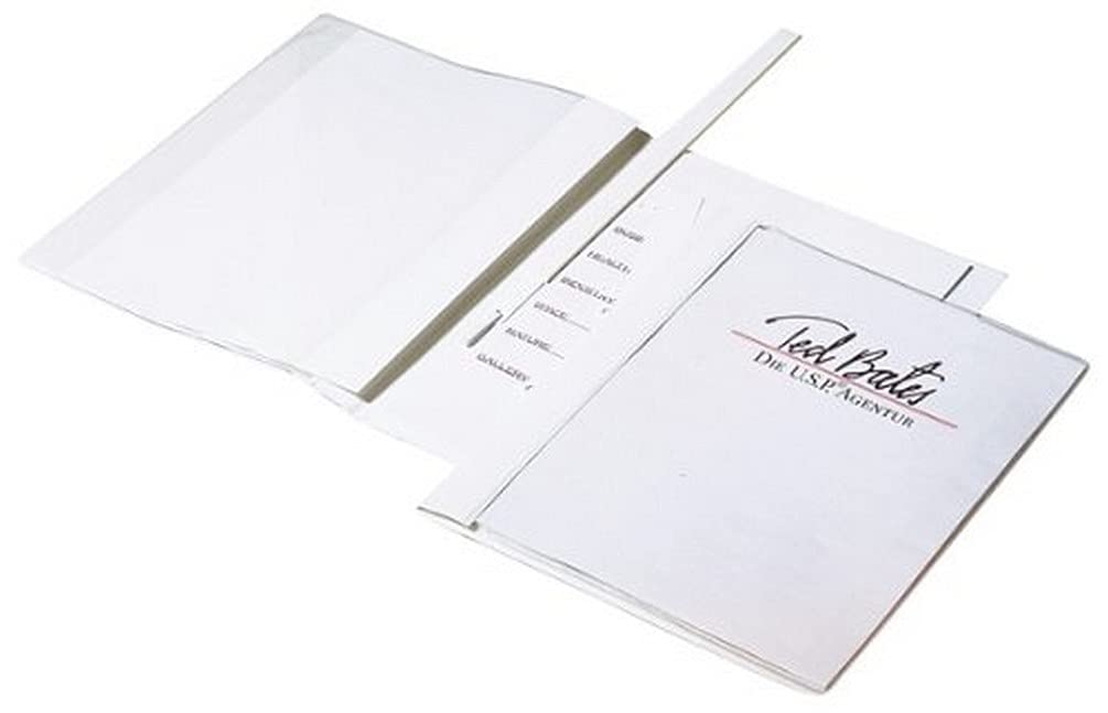 Durable 258902 Folleto de oferta Duraplus de Luxe, blanco, paquete de 25