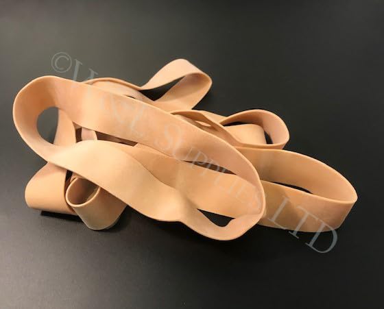 Rubber Elastic Bands Extra Wide Strong Long - 8.4 x 1'' Inches (215mm x 25mm) No.218 (Pack of 100)