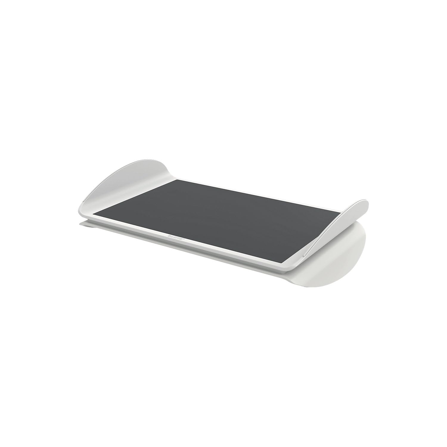 Leitz Ergo Poggiapiedi Ergonomico Regolabile per Scrivania con 2 Impostazioni di Altezza, 50,8 x 13,5 x 30 cm, Grigio Chiaro/Bianco, 65030085