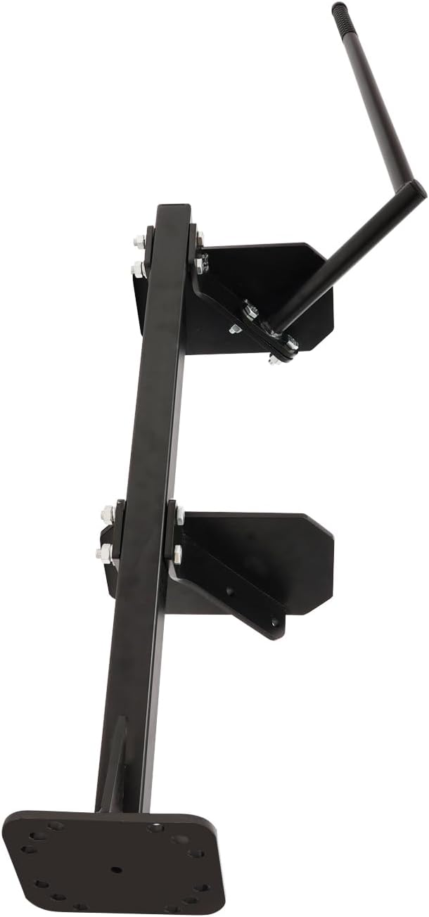 Boat Trailer Step with Handrail, 450 lbs Capacity Heavy Duty Boarding Step, Non-Slip EVA Pads, 3 Angles Installation for 3-4" Wide Trailer Tongues, Easy Access for Fishing & Boating