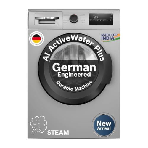 Bosch 8 kg Front Load Washing Machine, Silver, 8kg - Silver Shiny - Image 2
