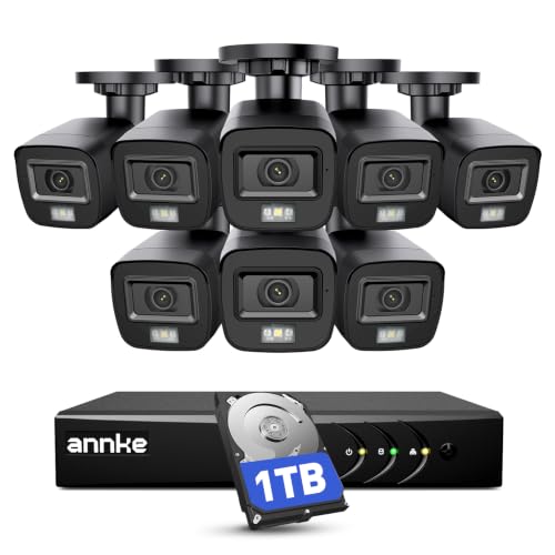 ANNKE 3K Lite Wired Security Camera System Outdoor, 8X 2MP C...