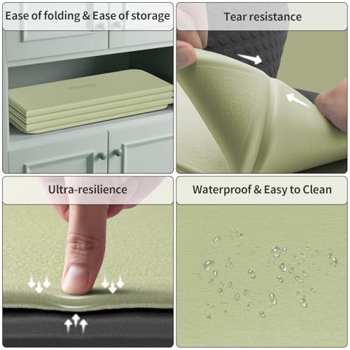 7-Fold Yoga Mat 70"x24" - 1/2 Inch Thick Folding Exercise Mat, Compact Non-Slip TPE Mat for Travel, Storage, Yoga & Home Gym, Lightweight & Portable - Image 6