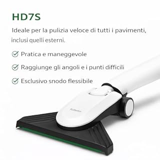 Aspirapolvere Senza Fili Folletto VK7s ULTIMA GENERAZIONE con Spazzola HD7s + 1 Batteria + 1 Caricatore + 6 Sacchetti con Dovina Originali - Microfiltro 99,99% TÜV per Pavimenti e Tappeti