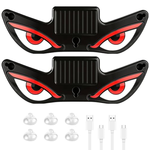 Pack 2 Ojos Demonio Solares Dinámicos para Coche LED Solar USB-C ABS
