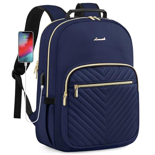 LOVEVOOK 17 Laptop Backpack for Women Navy