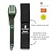 FULL WINDSOR - MAGWARE Magnetic Camping Cutlery Set - Travel Utensils for Camping, Cooking, and Outdoor Dining - Knife, Fork & Spoon - Portable Silverware with Pouch - Green (3 PCS)