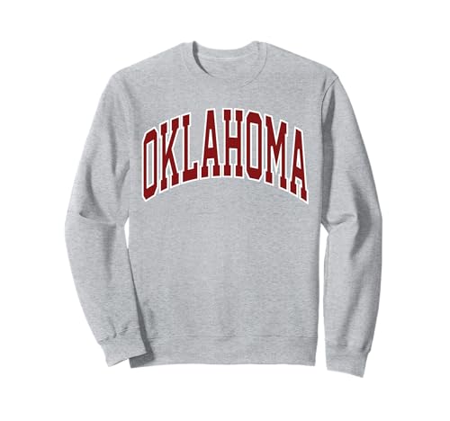Retro Oklahoma Throwback Souvenir Oklahoma Red White Classic Sweatshirt