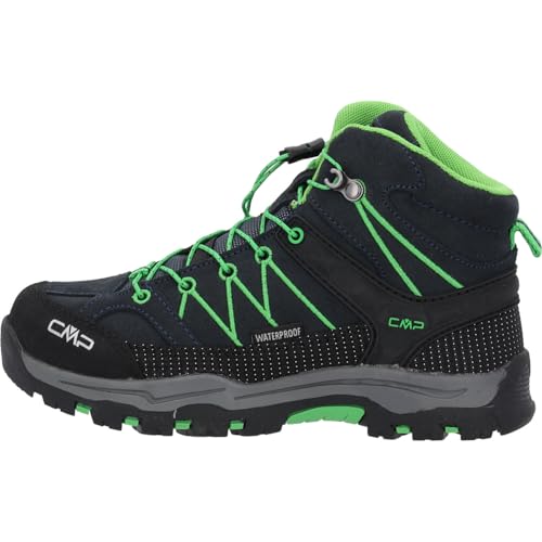 CMP Unisex Kinder Kids Rigel Mid Trekking Shoes Wp Trekking-Schuhe, B Blue Gecko, 31 EU