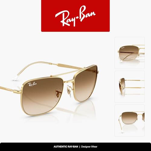 Image of Ray-Ban Unisex Rb3755 Rectangular Sunglasses