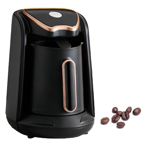 MacchinaZ Da CaffèZ Turco,250ML 220V 600W MacchinaZ CaffèZ Americano,Macchina Da Caffè Turco Automatica,Macchina Per Caffè Moka Fino Per Casa,Ufficio,3Tazze,Piastra Riscaldante In Acciaio Inossidabile