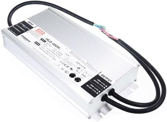 Mean Well HLG 480W 20A LED Driver HLG-480H-24AB Switching Power Supply Converter Transformer with IP65 PFC Constant Voltage/Current 3 in 1 Dimming