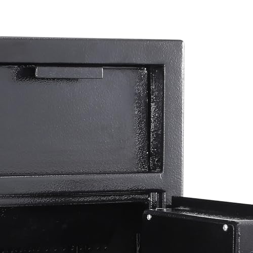 Image of 2.5 CUB Heavy Duty Depository Drop Safe,Front Drop Slot Lock Box with Digital Combination and Anti-Fishing, for Cash Mail Office Home-13.78 inchD x 15.75 inchW x 19.69 inchH