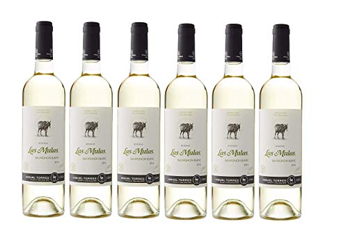 Miguel Torres Chile Las Mulas Sauvignon Blanc, Vino Blanco - 6 Botellas De 75 Cl, Total: 4500 Ml Miguel Torres Chile Las Mulas Sauvignon Blanc, Vino Blanco - 6 Botellas De 75 Cl, Total: 4500 Ml