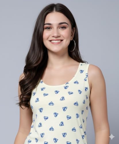 Image of Volex Women's Tank Top and Lower Set for Women | Stylish Cotton Co-Ord Set | Sleeveless Top & Jogger Lower for Women |Comfortable Stretchable Fabric 2-Piece Combo Set|women co ord set