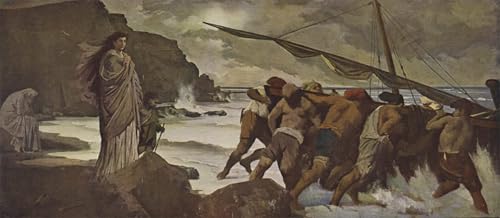 Cartel del Lienzo Medea di Anselm Feuerbach Decoración de Pared de Lona 60x90
