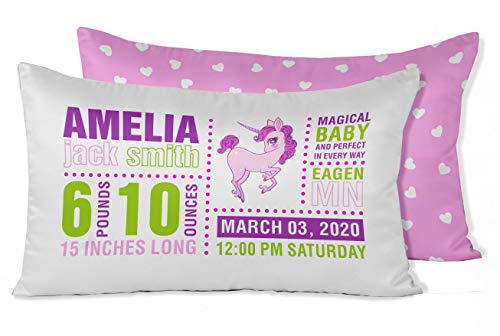 Custom Birth Announcement Pillow